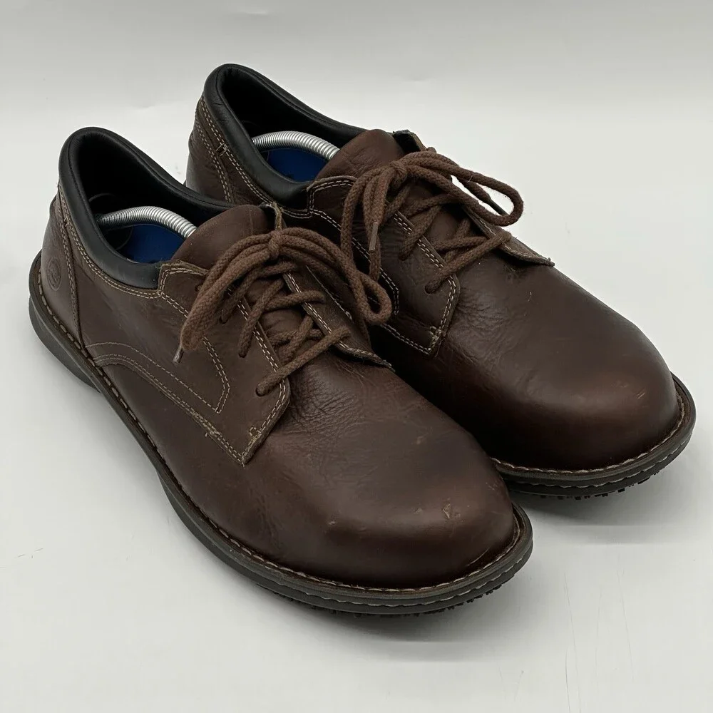 Timberland Pro Gladstone Leather Oxford Steel Toe Work Shoes Men's Size 12 Wide
